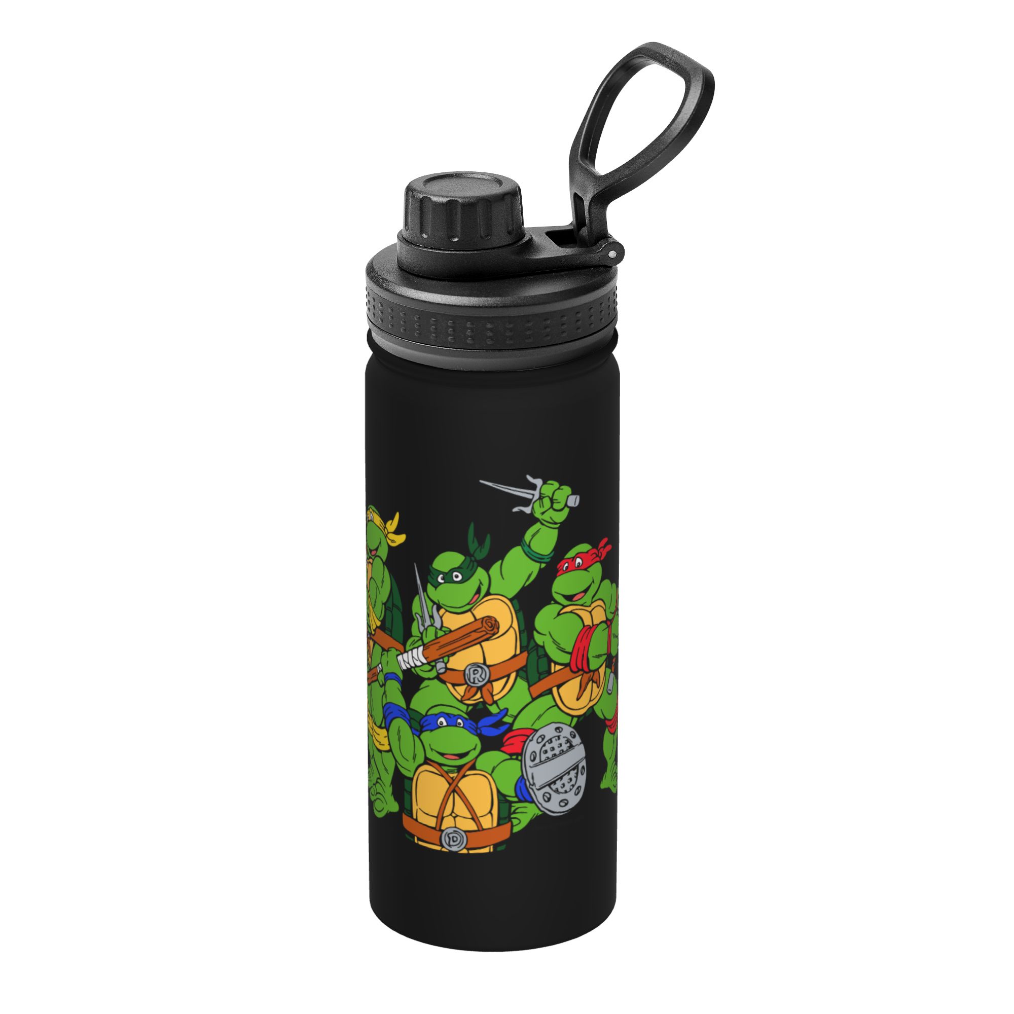 Sports Water Bottle Insulated - カートゥーン忍者タートルズ 18オンス スポーツ断熱ケトル コーヒーカップ ステンレス製 オフィス・ホーム用マグ