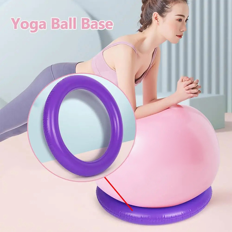 ジムヨガボールベース滑り止め防爆PVCピラティスラウンドエク - Gym Ball のレビューと価格