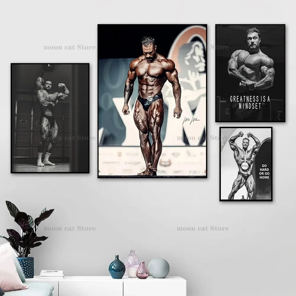 キャンバス絵画クリス・バムステッドボディービルダーフィットネ - Sports Equipment Poster のレビューと価格