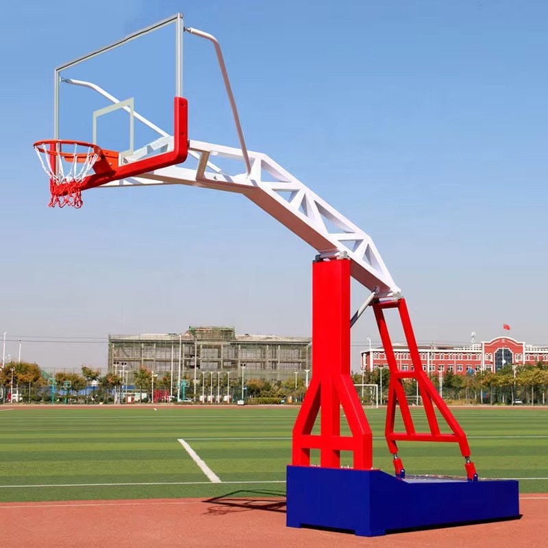 ガラス製バックボード屋外バスケットボールフープポスト屋内ポー - Basketball Hoop のレビューと価格