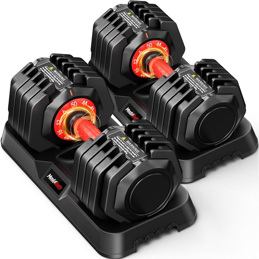 調整可能なダンベルセット（25ポンドまたは50ポンド）、10 - Dumbbell Set のレビューと価格