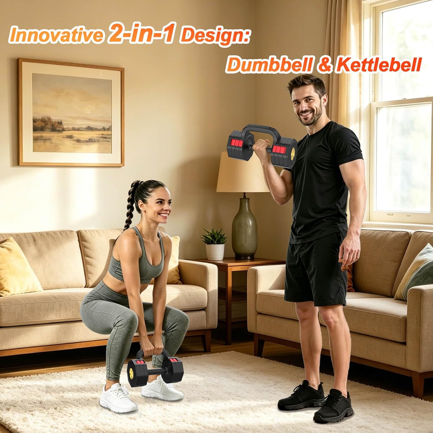調整可能なダンベルセット 5～20.5ポンド（各個）、ホーム - Dumbbell Set のレビューと価格